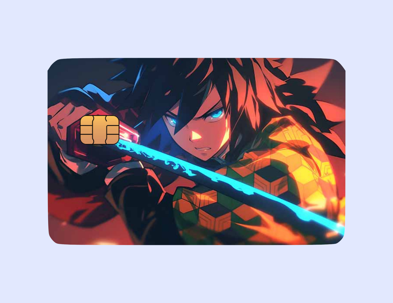 Demon Slayer Themed Credit Card Skins (2 Pack) – Anime-Inspired Debit/Credit
