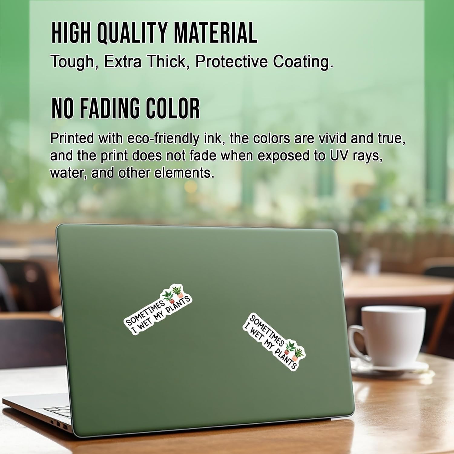 2pcs Plant Sticker Sometimes I Wet My Plants Plant Pot Botanical Garden Gift 4"