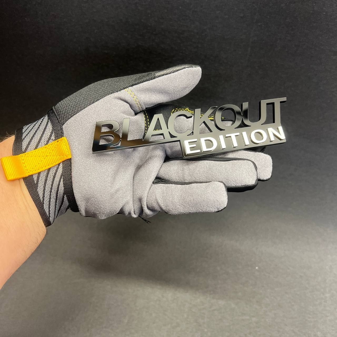 1PC BLACKOUT EDITION Custom 3D Text Car Badge Fender Emblem Tailgate Toolbox