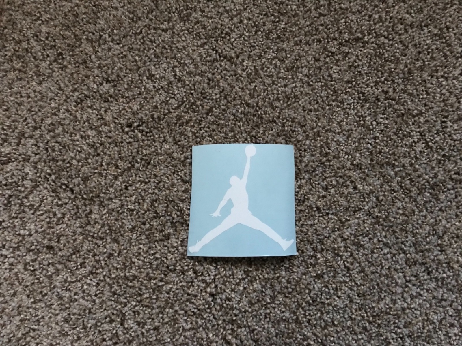 Michael Air Jordan Decal. High Quality White Decal.
