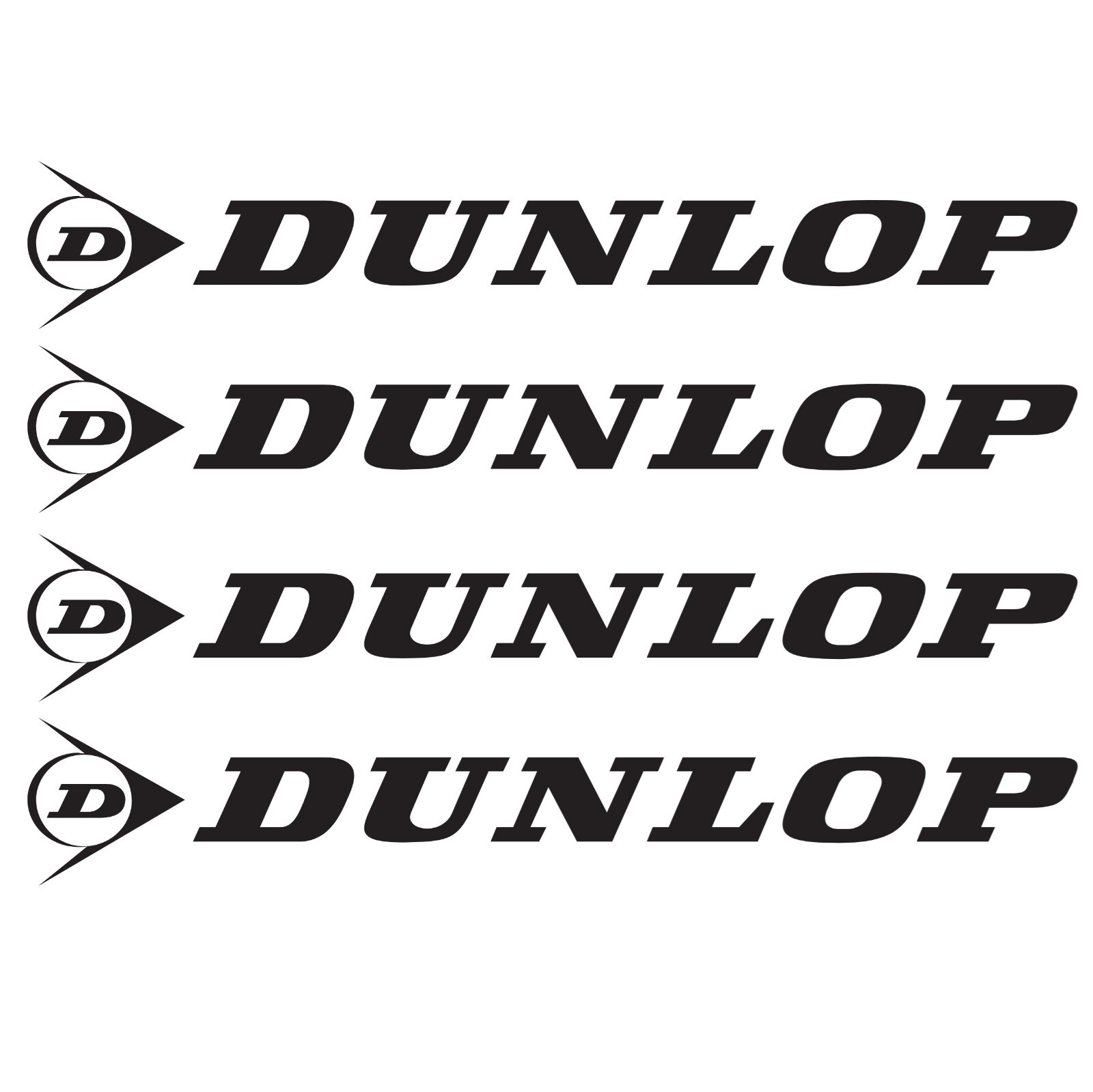 Dunlop Decal Tennis Badminton Sticker Graphics Logo Racing Tires JDM Die Cut