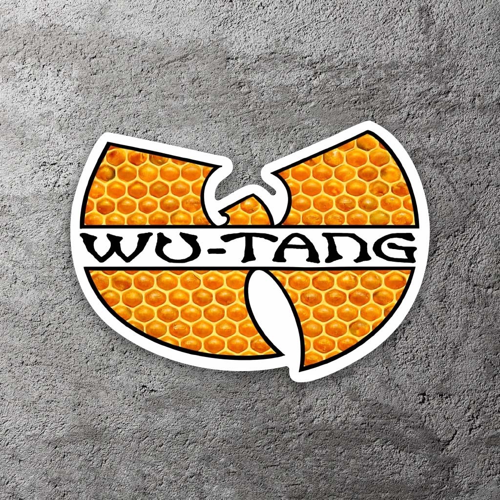Wu-Tang Honeycomb Vinyl Sticker 4" Wide – Includes Two Stickers