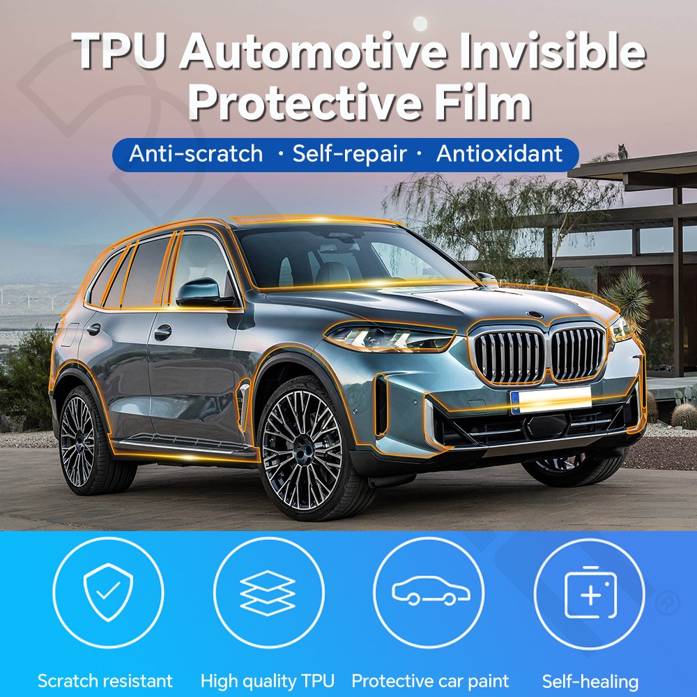 For BMW X5 xDrive40 50 M60i 2024-UP Precut Kit Paint Protection Film Gloss PPF
