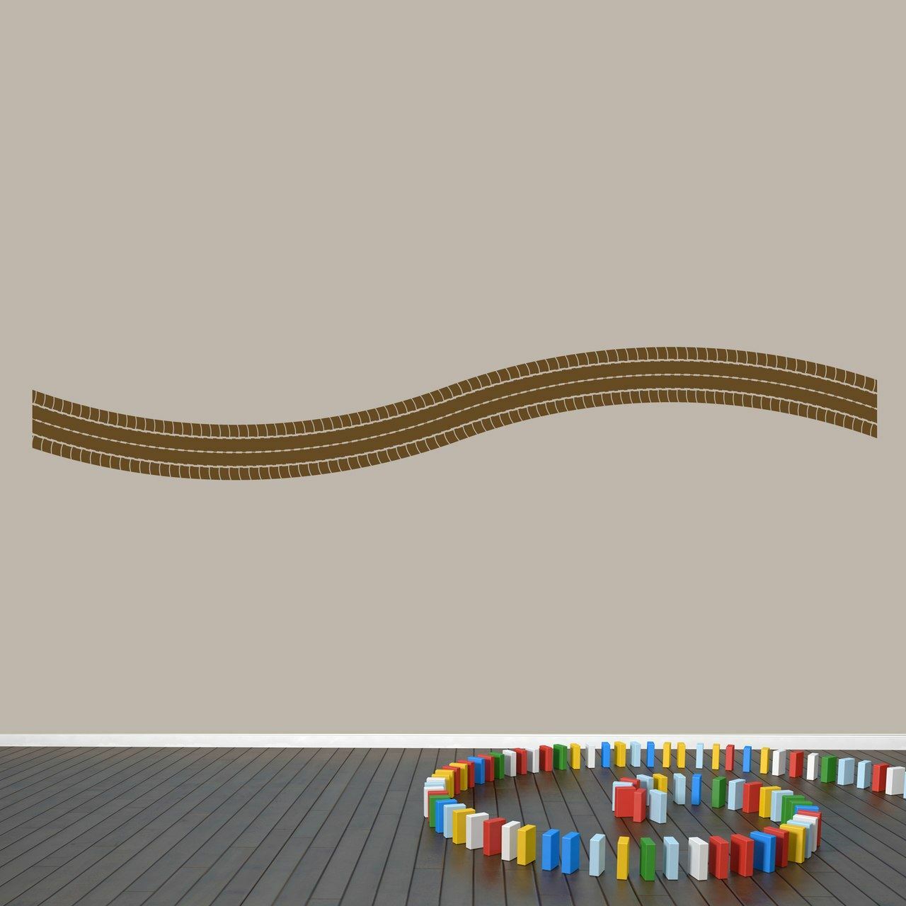 Tire Track Wall Decal – Nursery, Kids, Driving, Cars and Trucks, Mud, Playroom