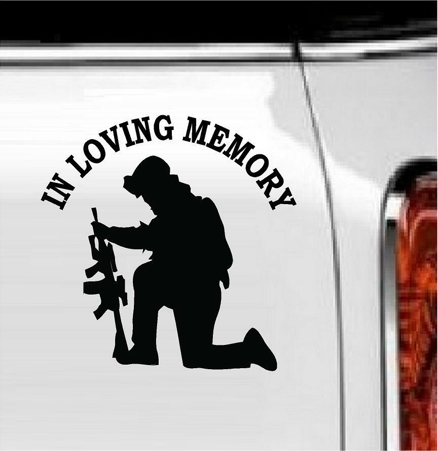 In Loving Memory Vinyl Decal Home Décor 7" x 7"