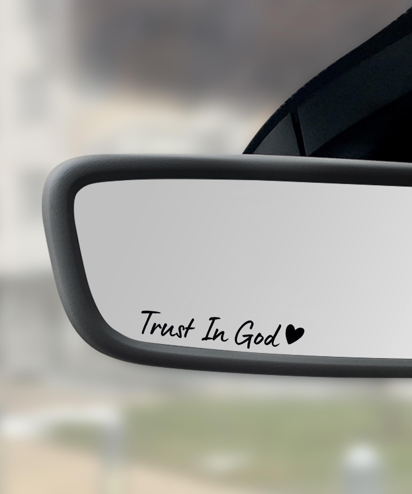 4PCSCar StickersCars Decals,Car Accessories Trust in God Rearview Mirror Sticker
