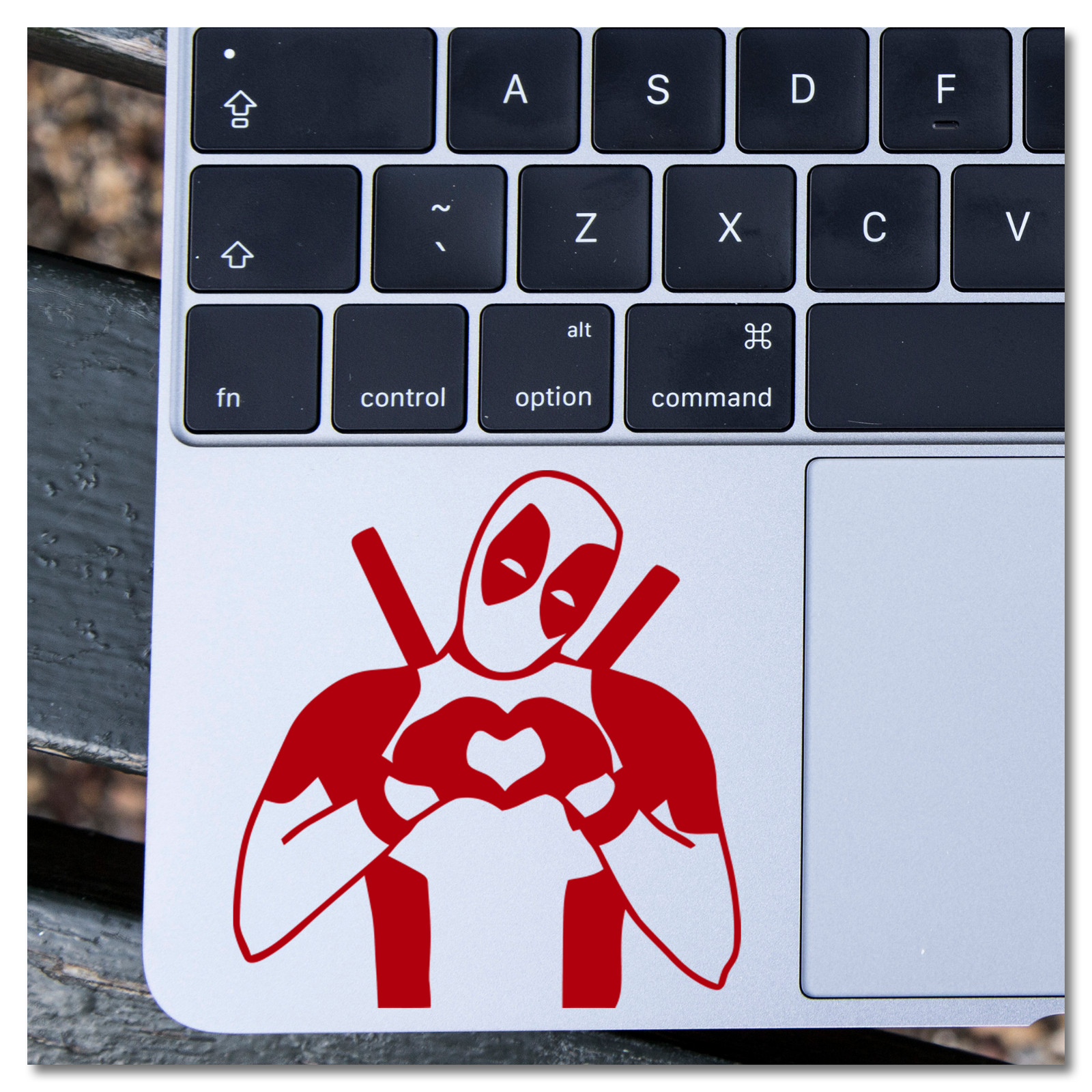 6" Deadpool Heart Hands Comic Book Superhero Vinyl Decal Sticker