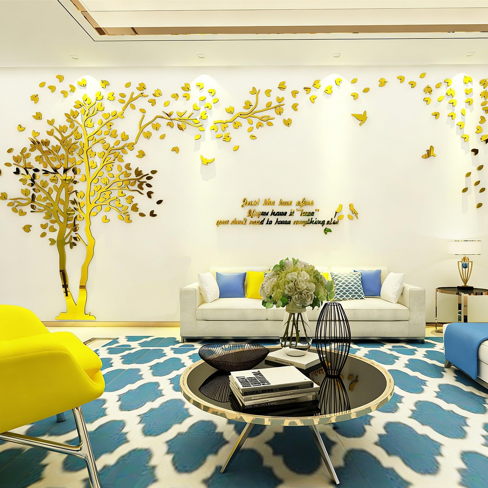 Family Tree Wall Decor Decals – DIY 3D Tree of Life Wall Art Large Decal Stic…