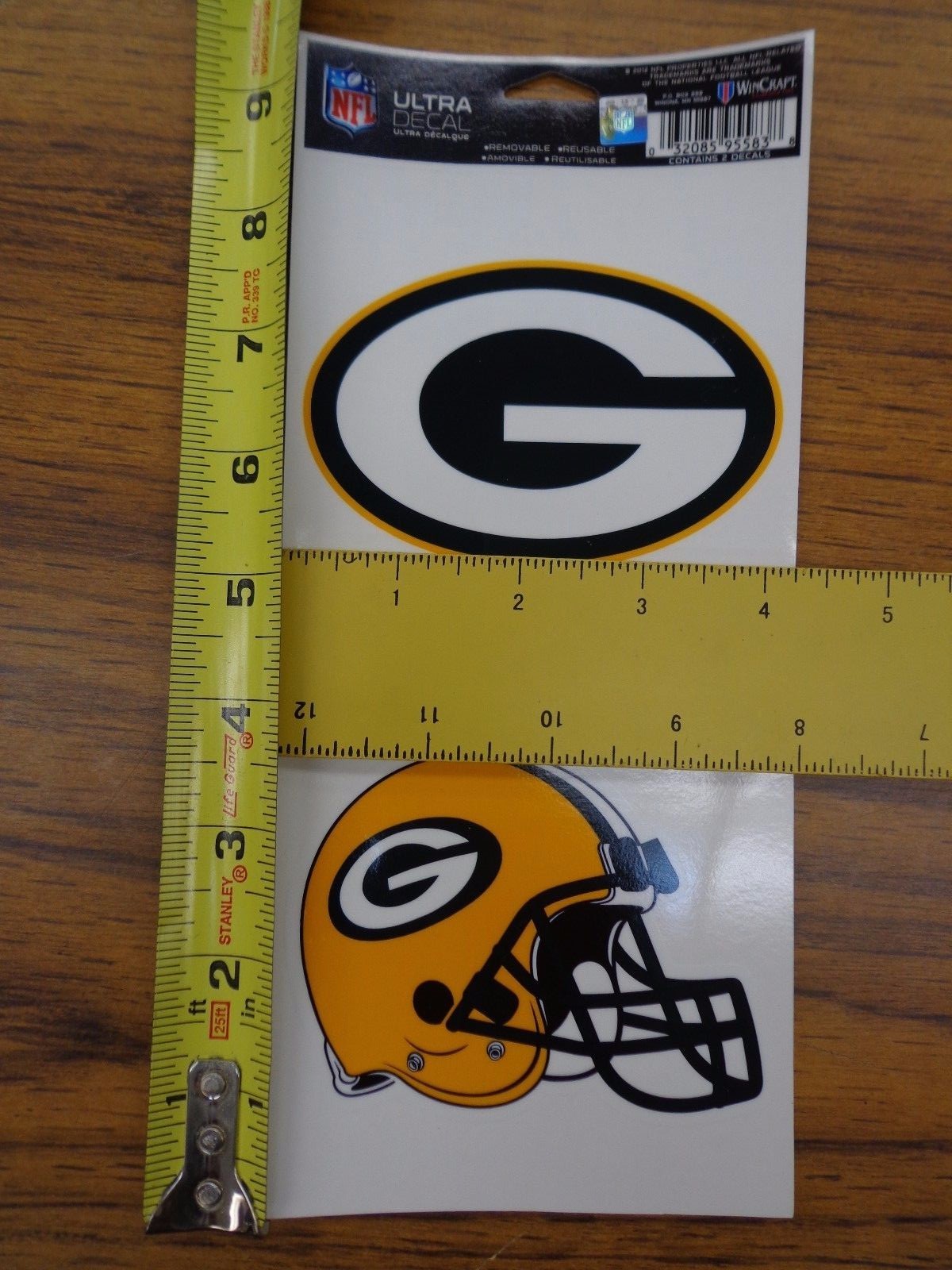 NFL Ultra Decals 2 Pack Set Removable Reusable Sticker Wincraft