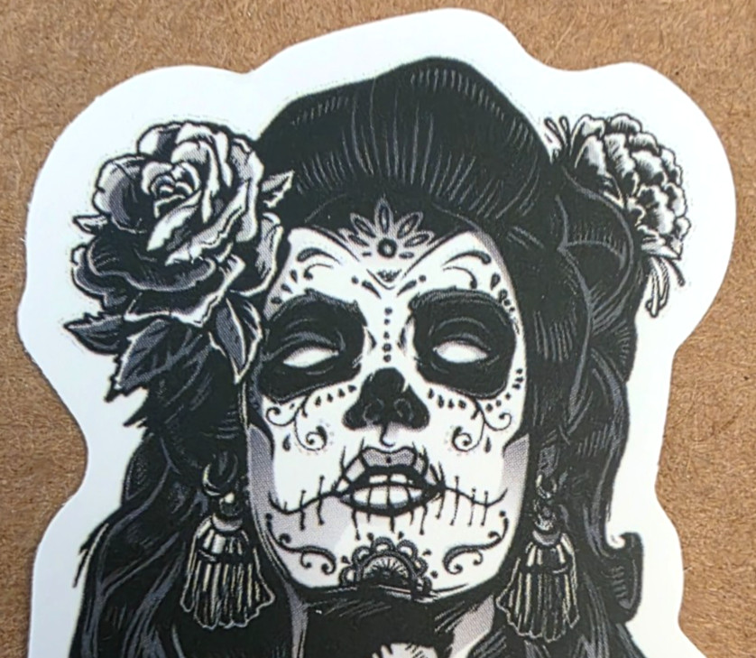 Halloween Sticker Girl Witch Vampire Ghost Skeleton Skull Gothic Emo Anime Manga