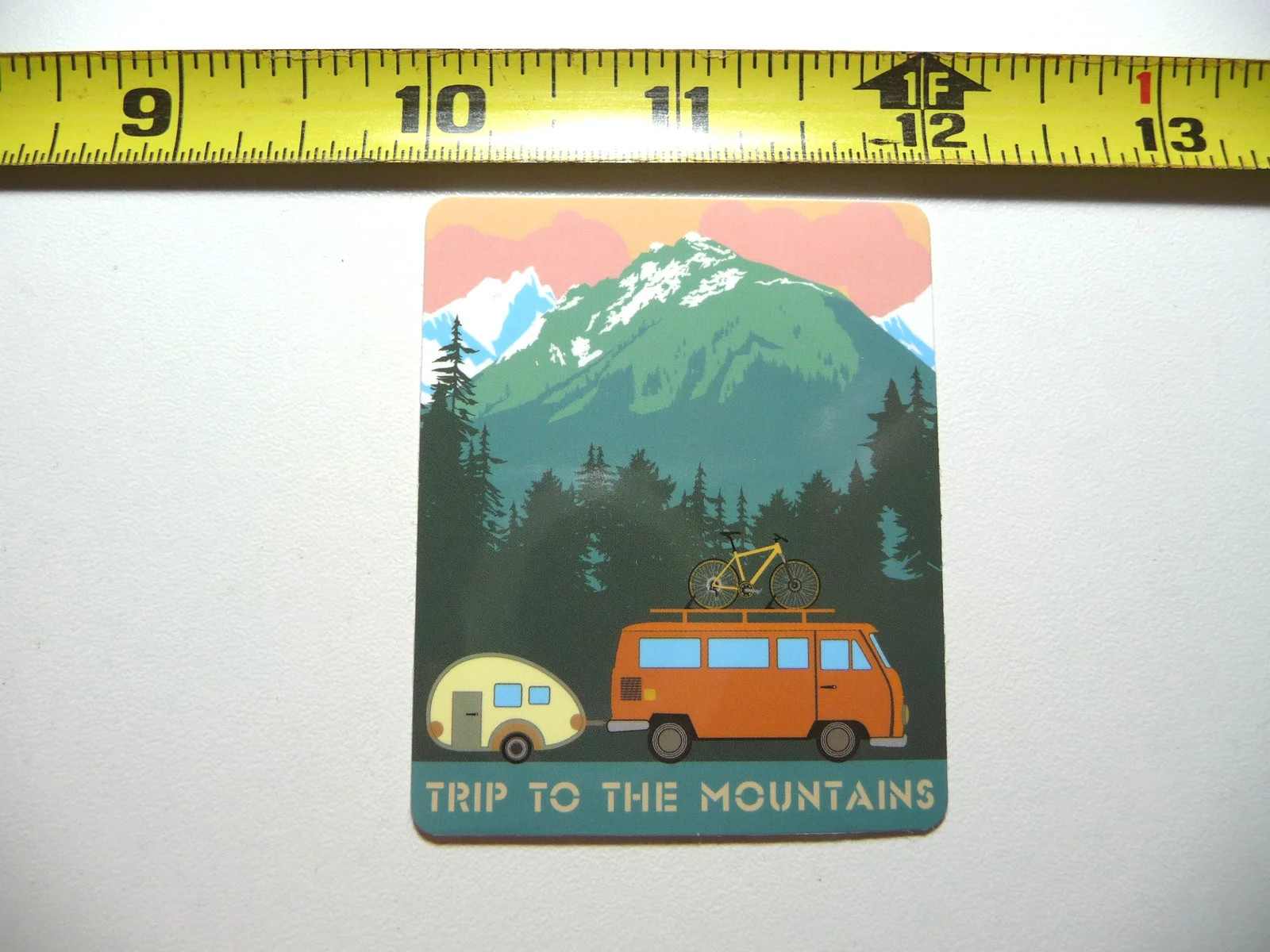 TRIP TO THE MOUNTAINS SMALL STICKER DECAL CAMPING S HIKING NATURE ADVENTURE