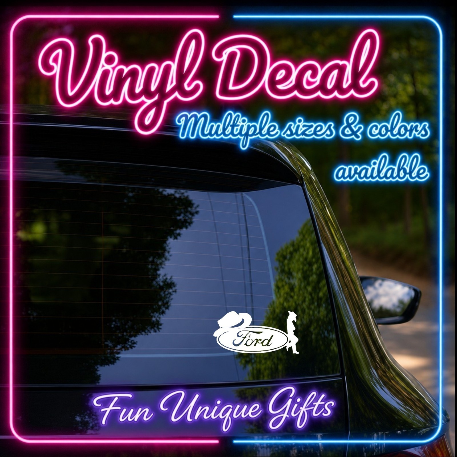 Ford Vinyl Decal Sticker -Multiple Colors & Sizes- FREE SHIPPING