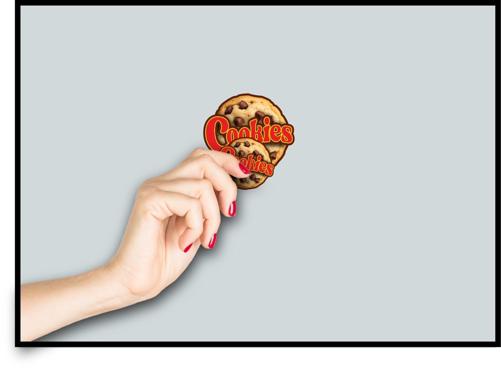 Cookies Decal Sticker Chocolate Chip Cookie Jar Label Kitchen Decor Snacks Kids