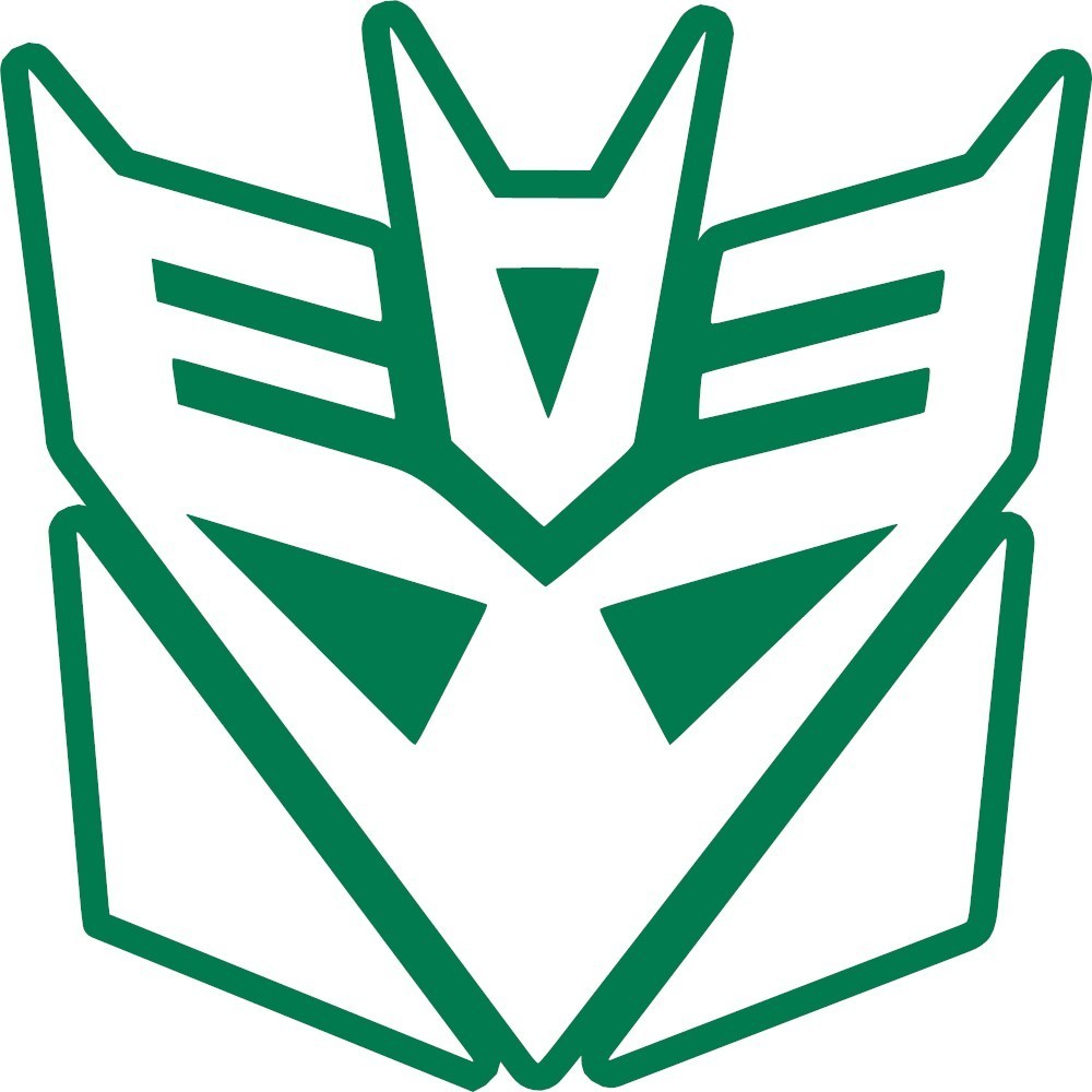Outlined Transformers Decepticon Decal Vinyl Sticker laptop helmet window wall