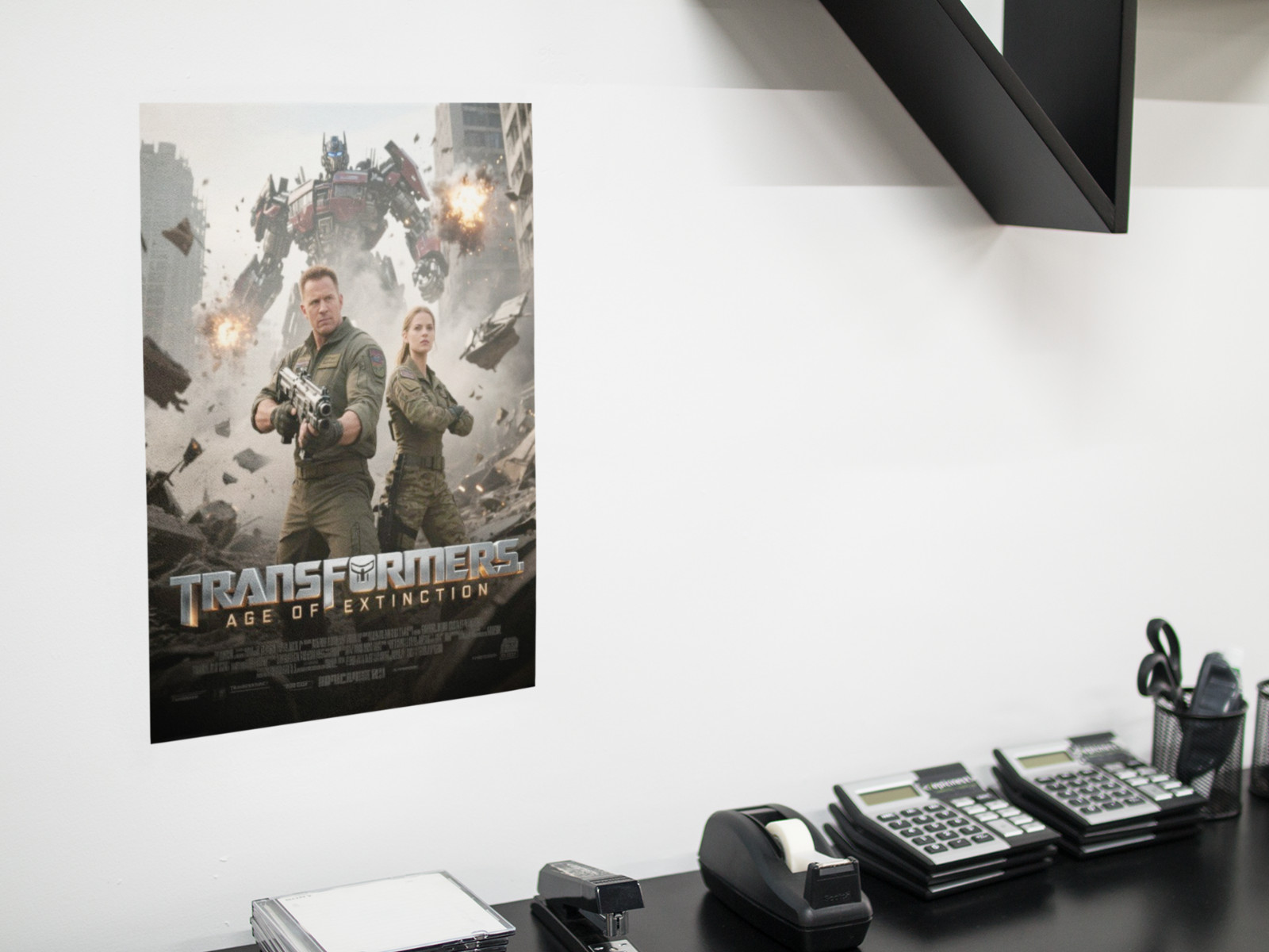 Giant Robot Action Movie Style Wall Vinyl Decal Poster Removable Adhesive