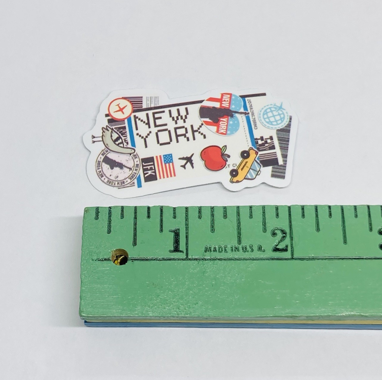 New York Sticker Apple Statue Taxi Travel City Tour Art Decal Vinyl Souvenir Tc6