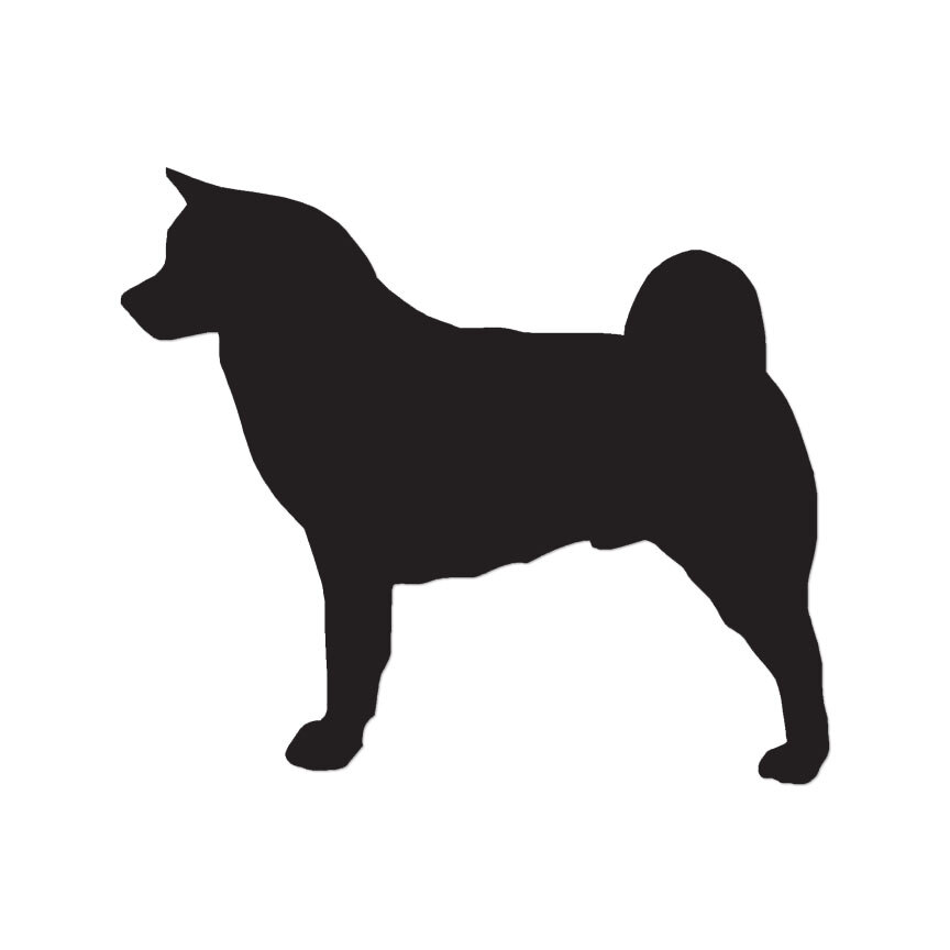 Akita Dog – Vinyl Decal Sticker – Multiple Color & Sizes – ebn1907