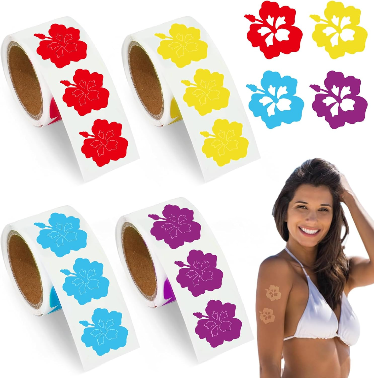 400 Butterfly Sunbathing Stickers for Tanning – Self Adhesive Body Decals