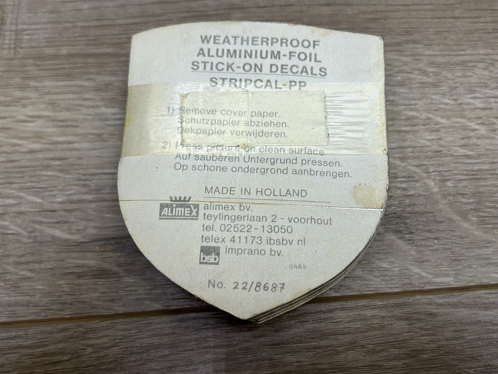 Japan Weatherproof Aluminum Foil Sticker Decals Made In Holland Lot Of 100