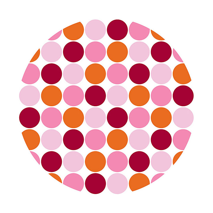Wall Pops Lots of Dots Pink Circles Stickers Decals WPD90236