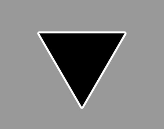 Black Triangle Lesbian Pride Die cut Glossy Fridge Magnet