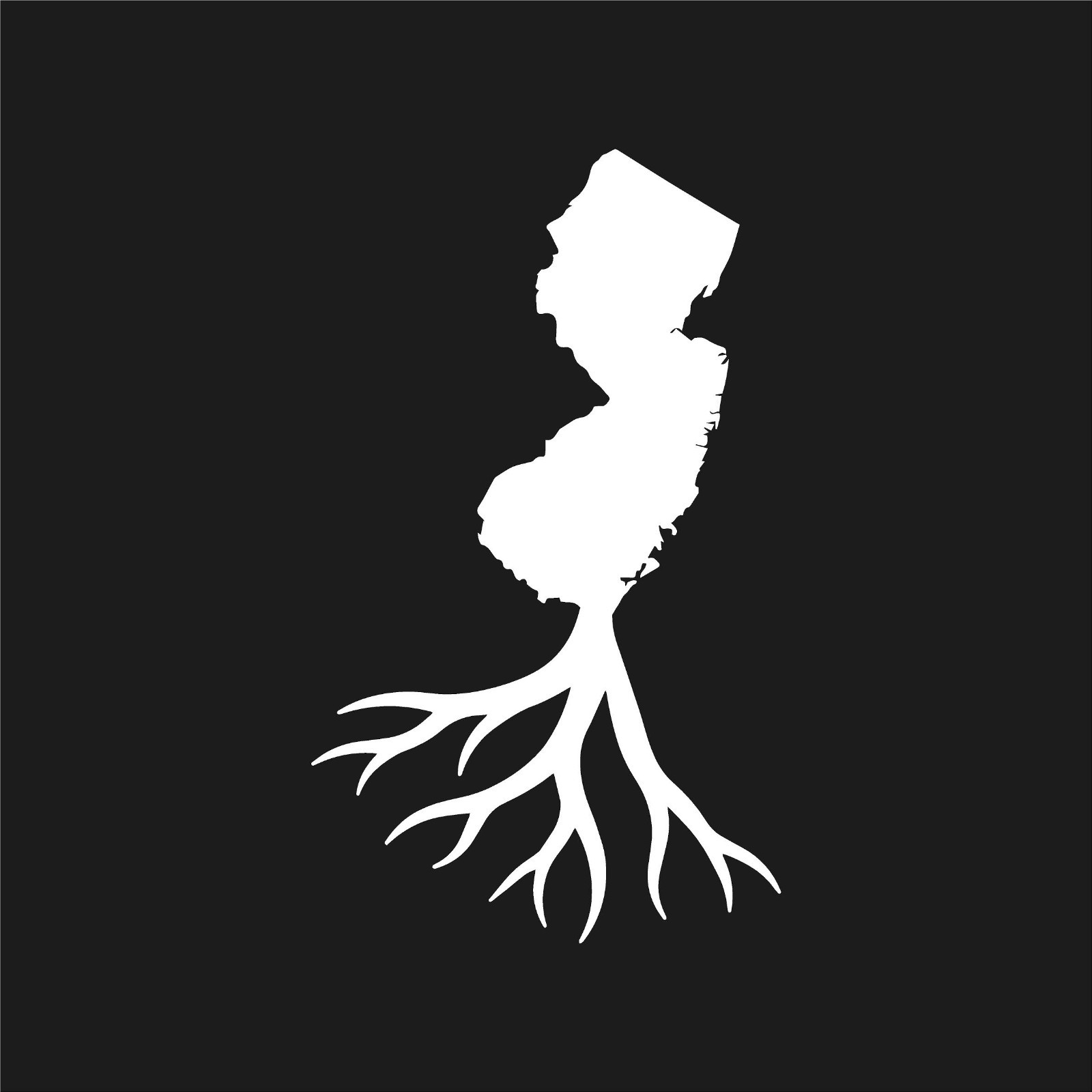 New Jersey Roots Vinyl Decal State Silhouette New Jerseyan NJ Heritage sticker