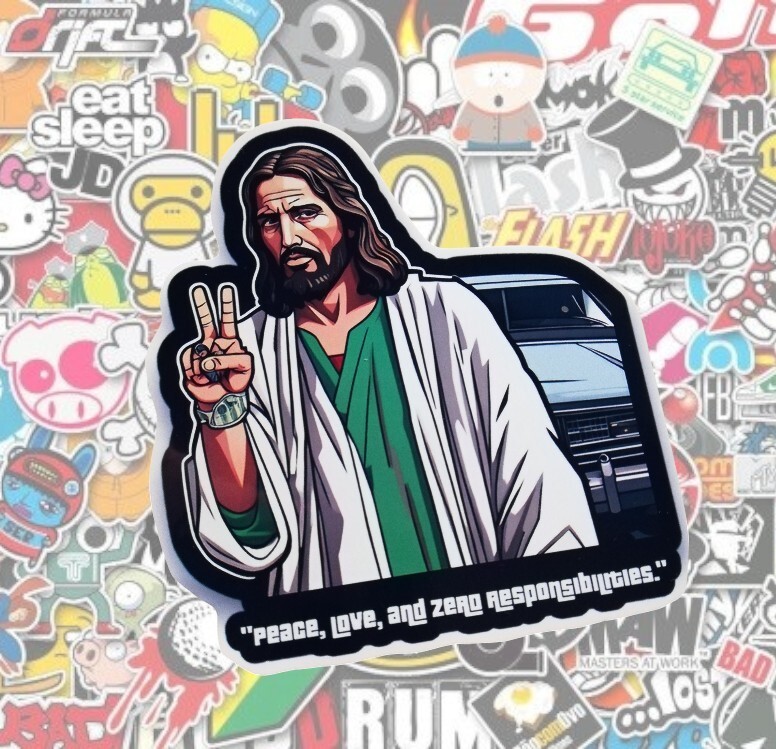 JESUS funny style game , funny , sticker , sticker