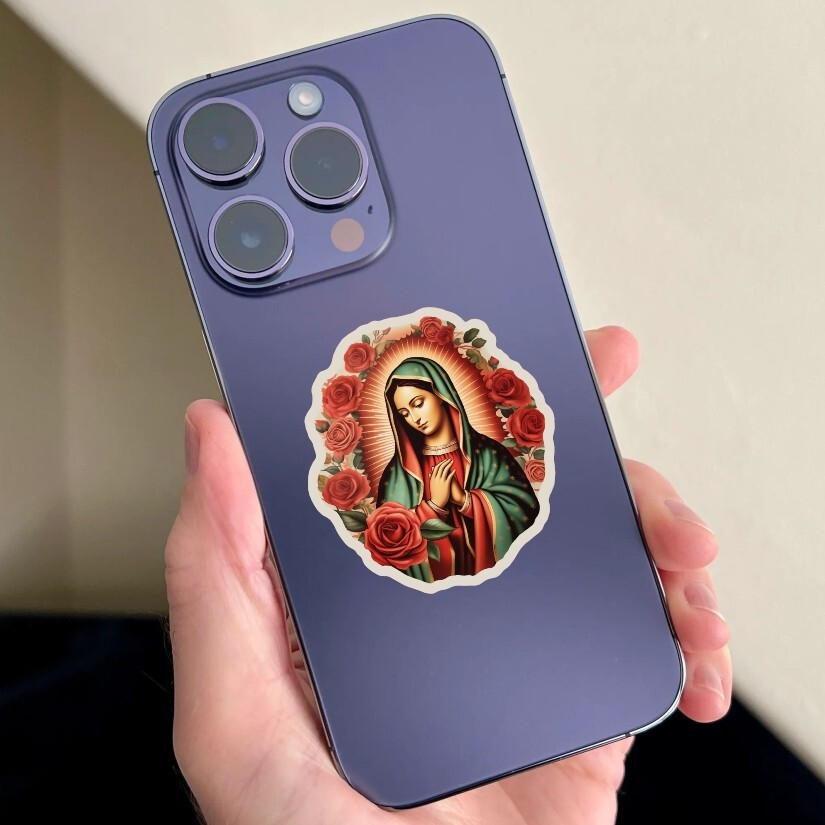 Virgen de Guadalupe Sticker Lady of Guadalupe Sticker Different sizes