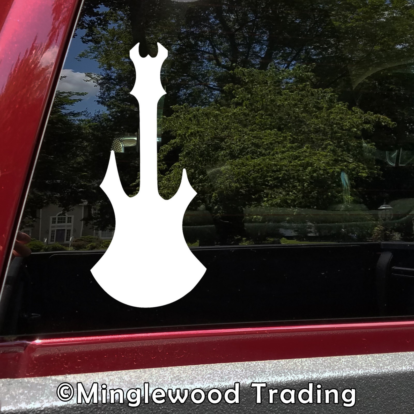 Electric Guitar | Vinyl Decal Sticker | Heavy Metal Rock and Roll |