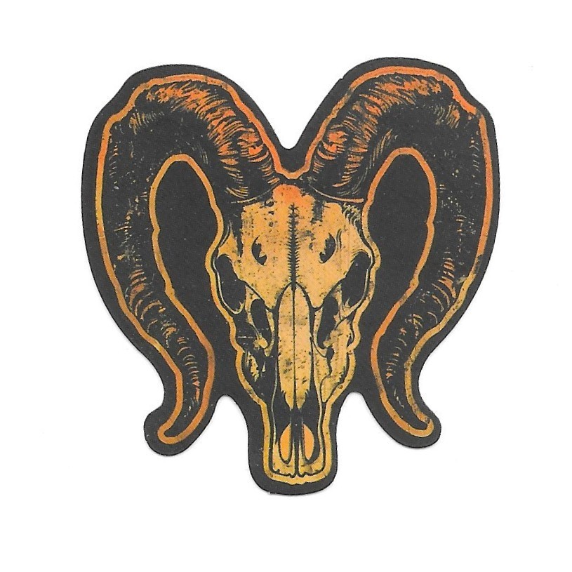 Ram Skull Sticker Vinyl Die Cut Horns Gothic Decal Journal Scrapbook Art
