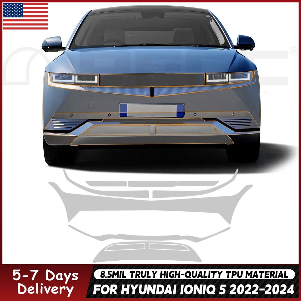 8.5Mil TPU PPF Paint Protection Film Pre-Cut Kit For Hyundai IONIQ 5 2022-2024
