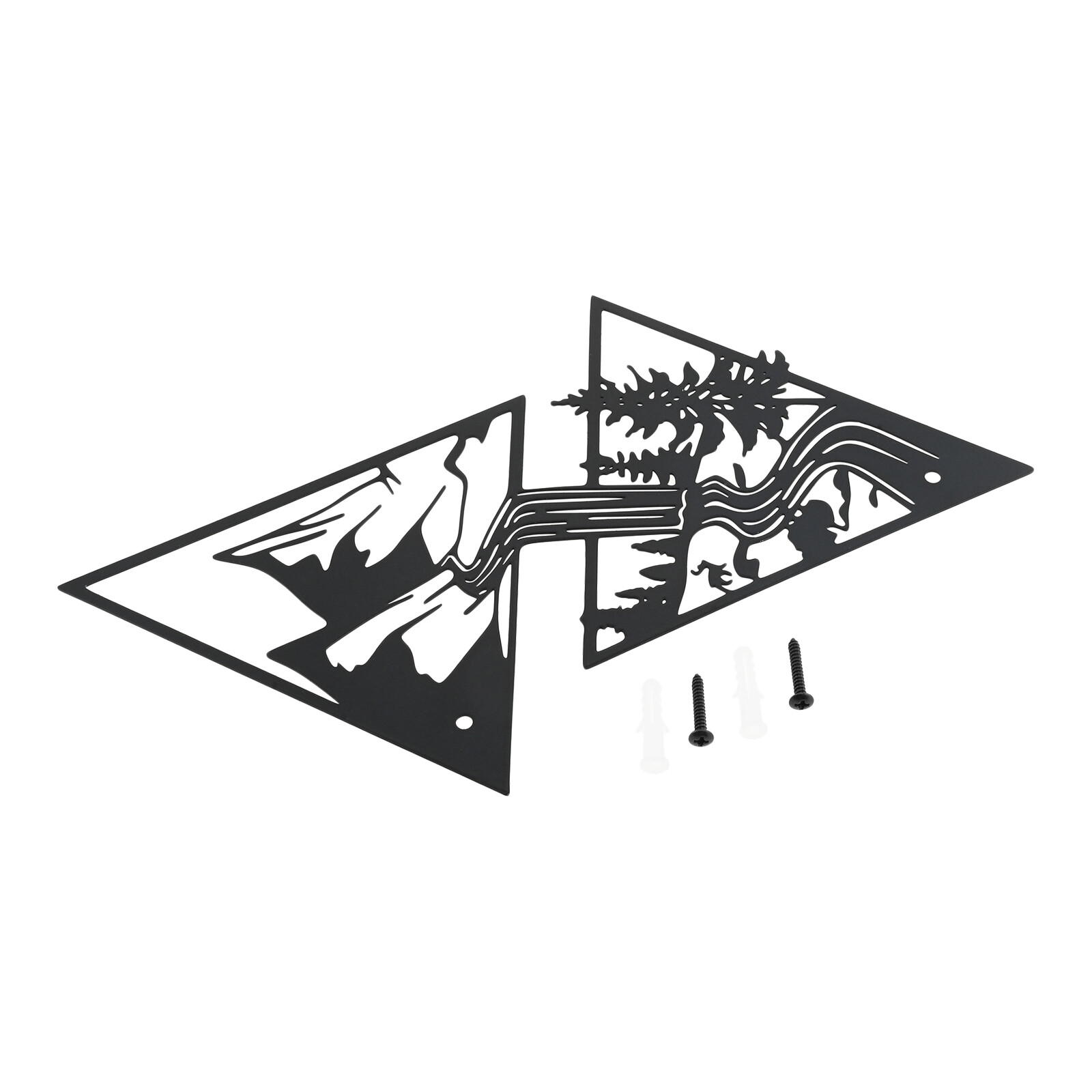 Metal Mountain & Forest 3D Wall Art Decoration for Living Room Bedroom Kitchen