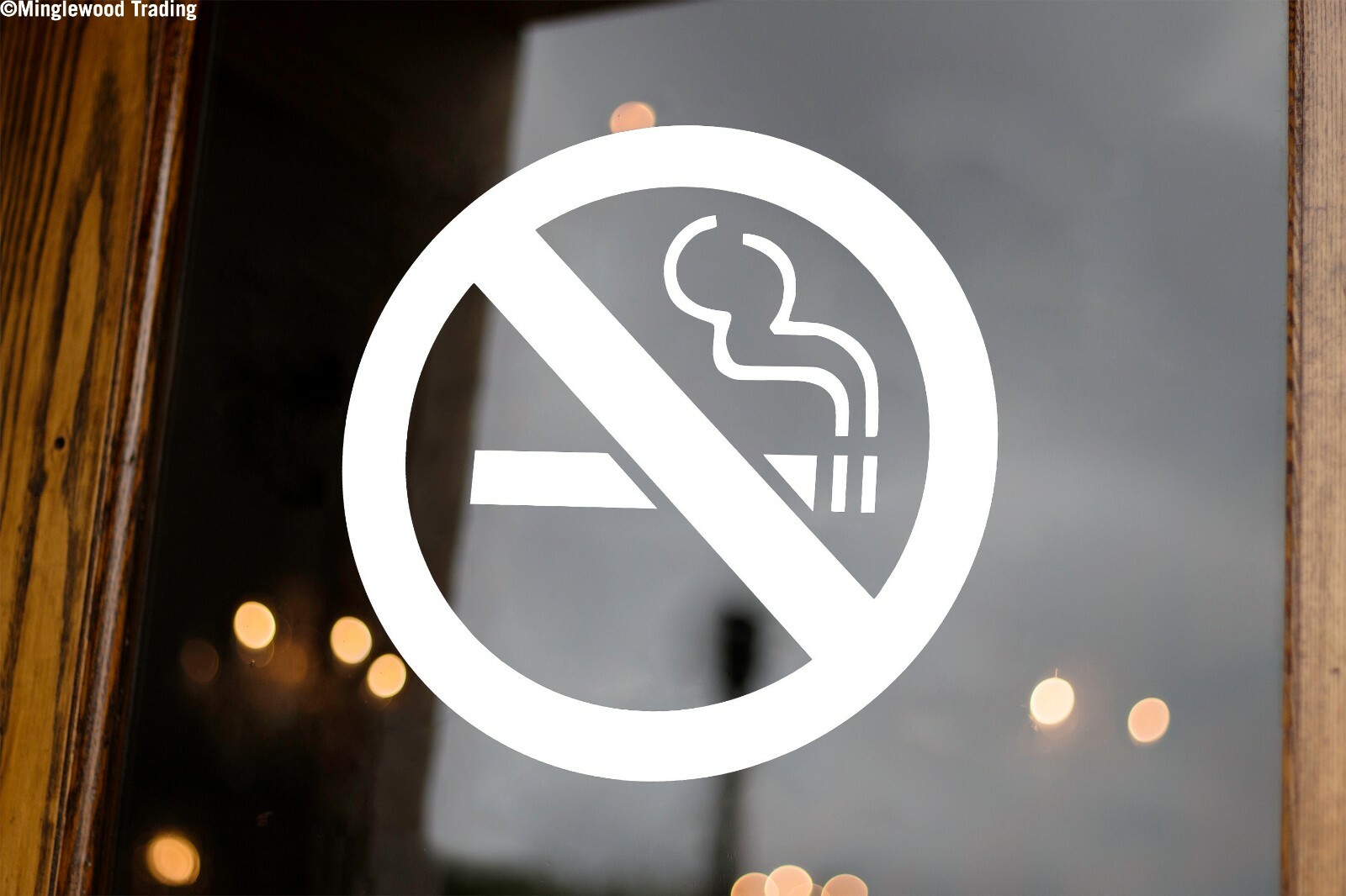 NO SMOKING Sign – Vinyl Decal Sticker – Die Cut Sticker