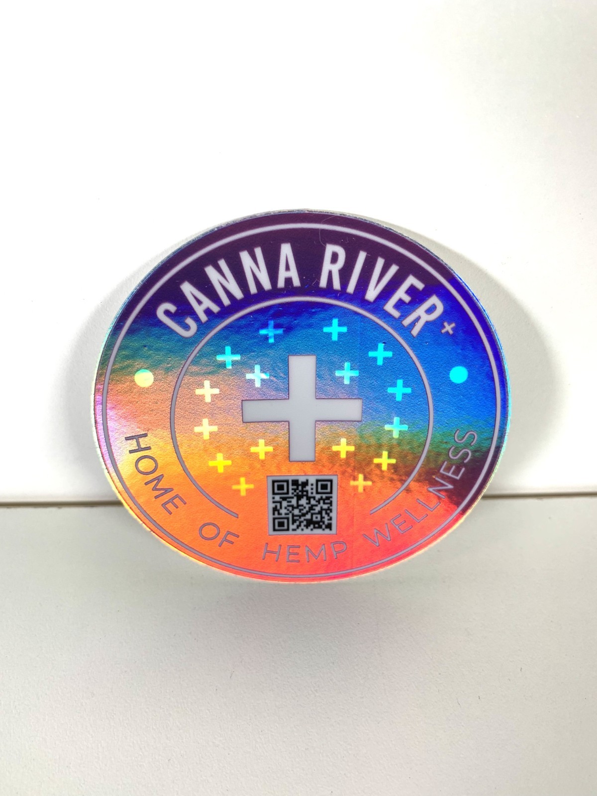 Lot of 11 Holographic Hemp Wellness Stickers Hippie Psychedelic Vibe Canna River