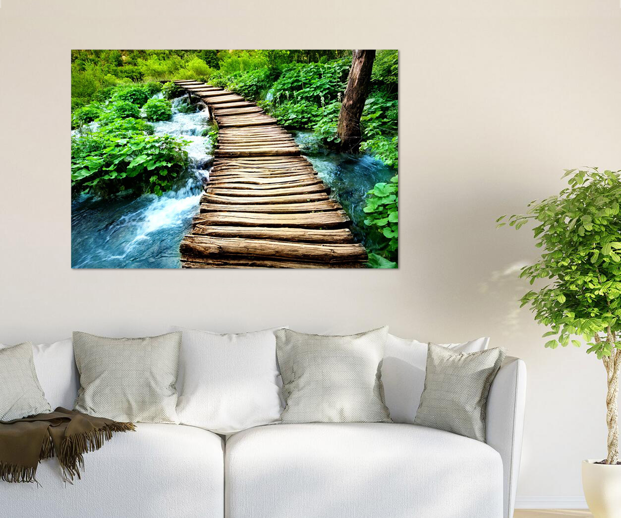 3D Bridge Among River 643 Wall Stickers Vinyl Murals Wall Print Decal Art AJ