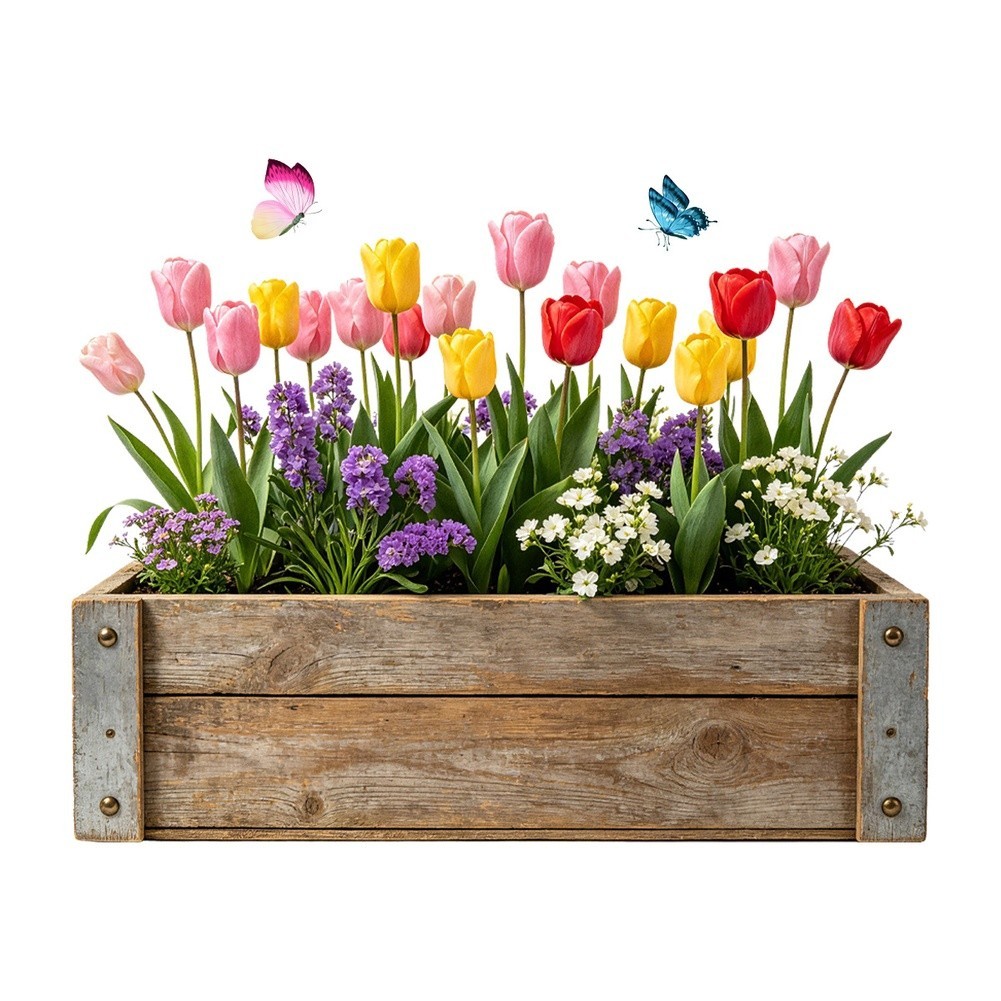 Floral Window Clings Fade-resistant PVC Vinyl Water Application Method