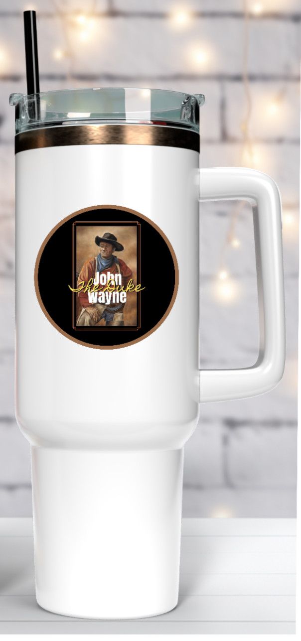 Movie Star (John Wayne) – 4" Handmade Vinyl Decal Vehicle Laptop Cooler Cup 262