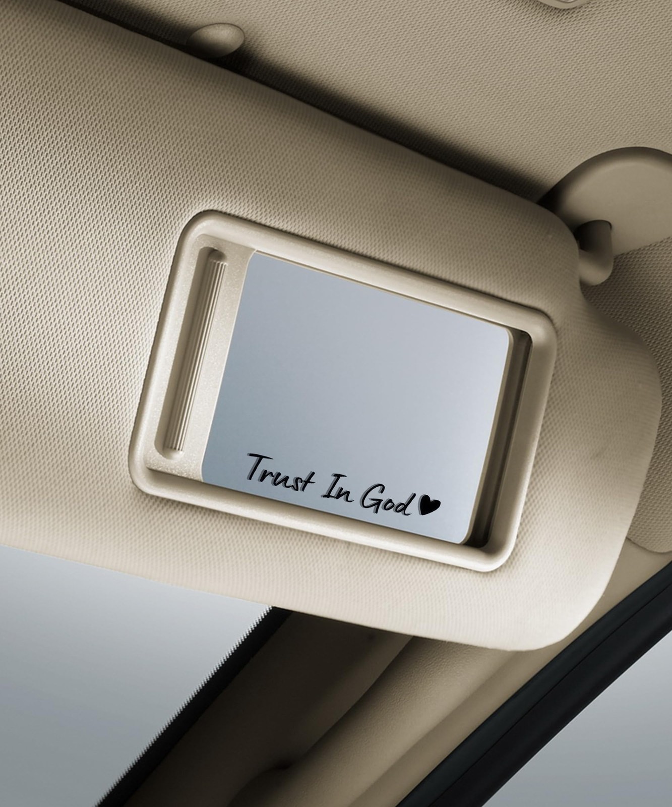4PCSCar StickersCars Decals,Car Accessories Trust in God Rearview Mirror Sticker