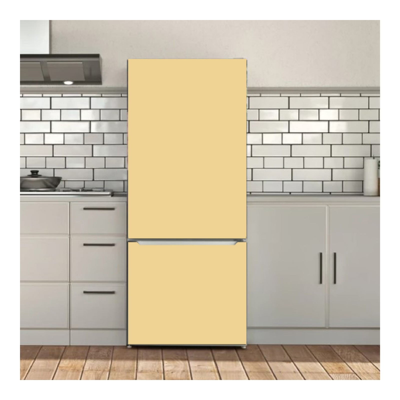 Custom Size Fridge Wrap Self Adhesive Vinyl Refrigerator Sticker
