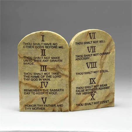 Ten Commandments Plaque
