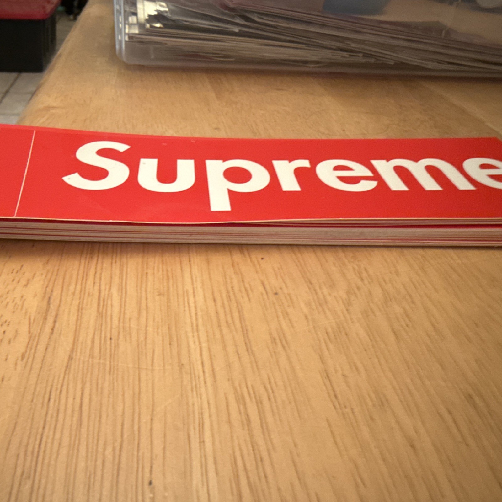 Supreme Red Bogo Stickers (lot of 25)