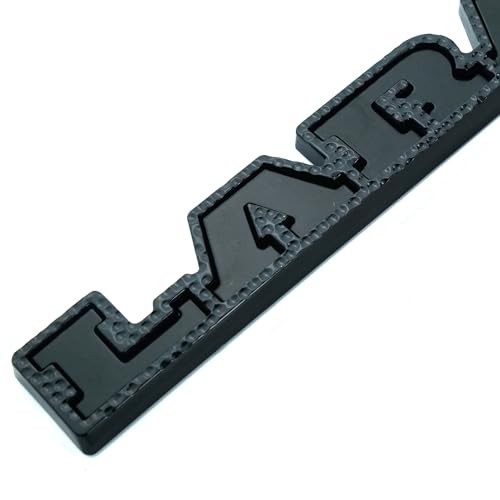1Pc 2019 2020 Laramie Emblem 3D Badge Tailgate Rear Nameplate Sticker Black
