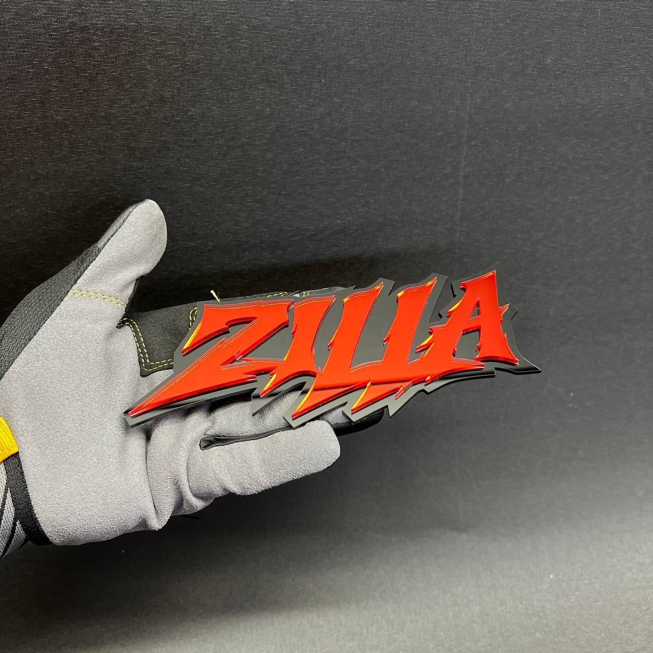 1PC ZILLA Custom 3D Text Car Badge Fender Emblem Tailgate Toolbox Decal