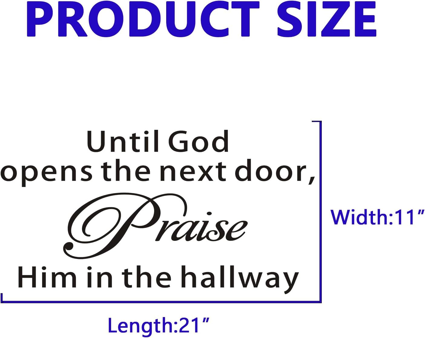 Bible Verse Wall Stickers for Bedroom: Christian Quotes Inspirational Vinyl Art