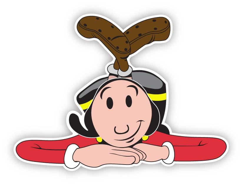 Olive Oyl Popeye Cartoon Sticker Decal Comics laptop wall car phone