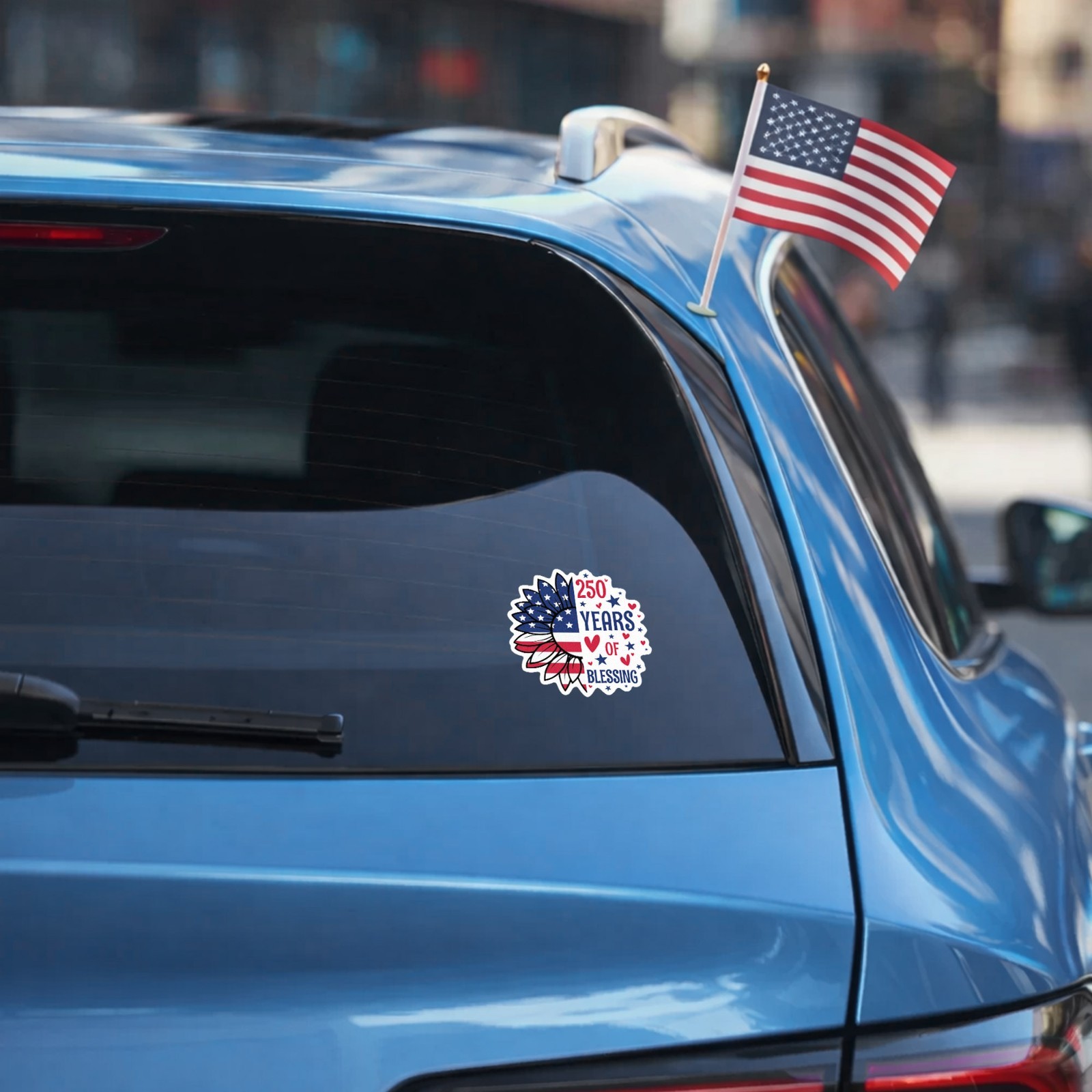 250th Anniversary Sticker, USA 1776–2026 , 250 Years Of BlessingSticker Size 3"