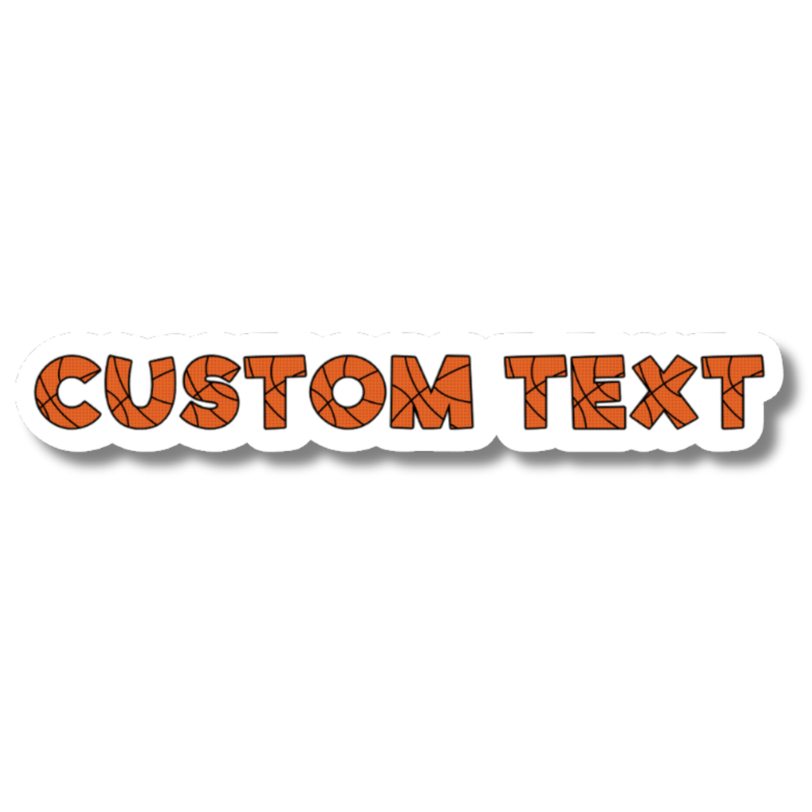 Custom Basketball Name Sticker Holographic or Vinyl | Personalized Sports Decal