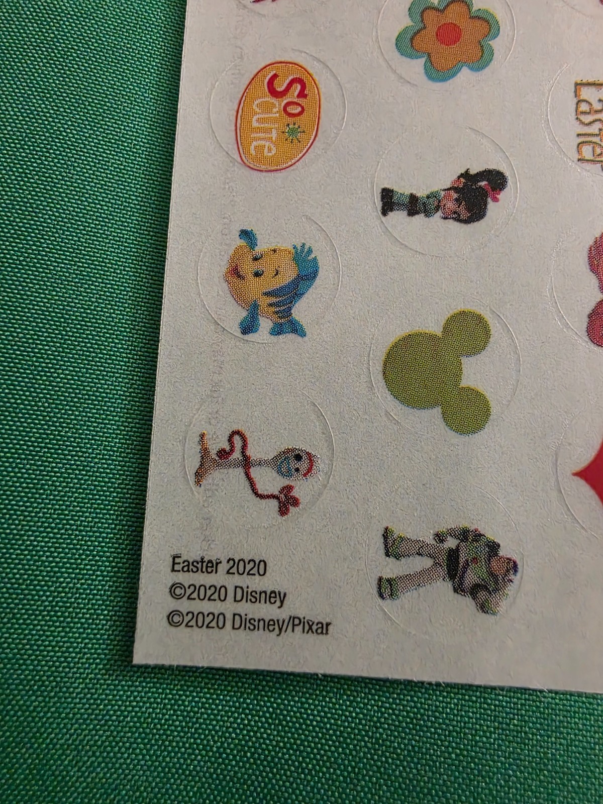 Disney Movie Club Easter 84pc Sticker Sheet New Gift Phone Tablet Kids Party DIY
