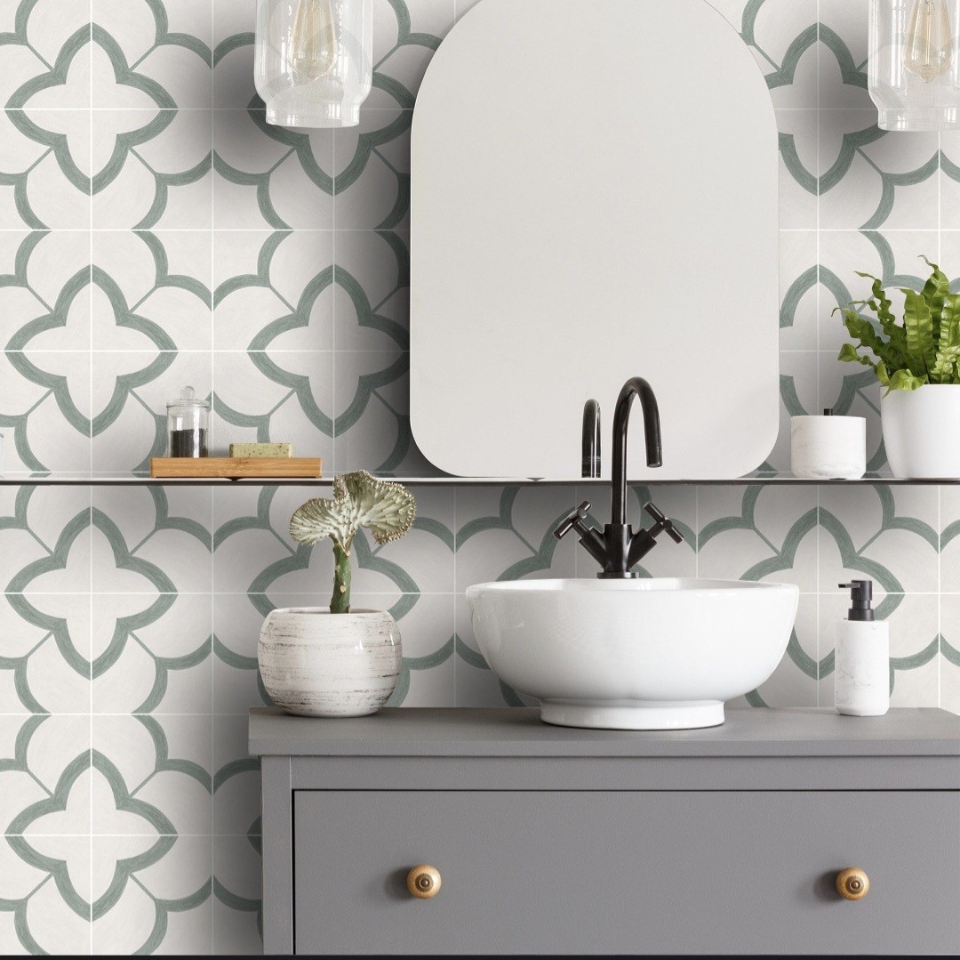 Kasbah Vinyl Tile Stickers (13"x 13") 8 Pack – FREE SHIPPING