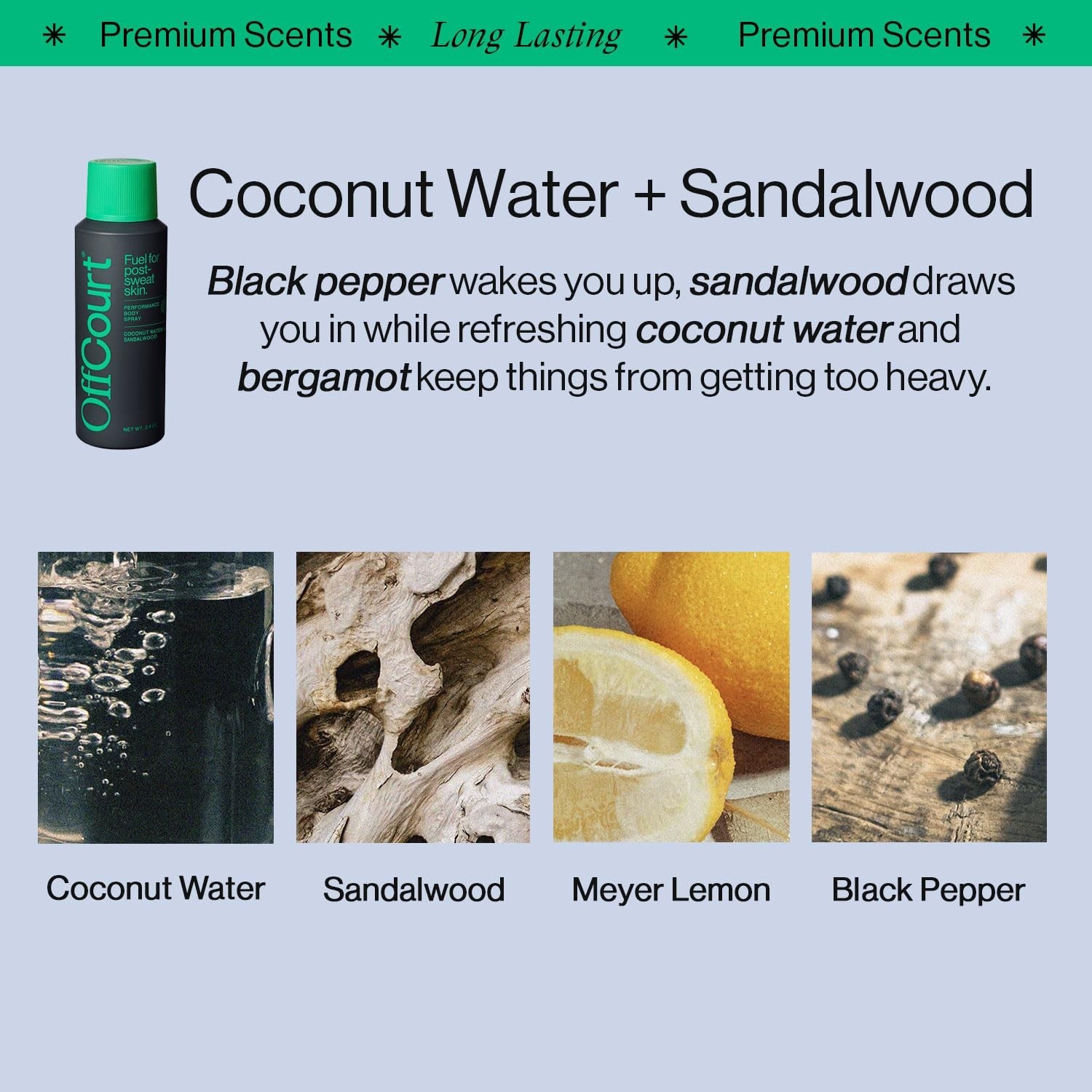 Natural Deodorant Body Spray Aluminum Free Men Women 3.4 oz